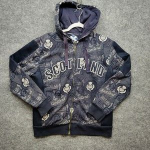 Scotland Full Zip Up Hoodie Extra Small Sweatshirt Jacket